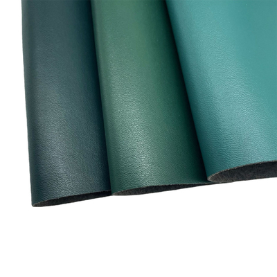 Cuoio del Faux del PVC del tessuto di cuoio sintetico del PVC di verde di Morandi della fibratura intrecciata per le sedi di automobile